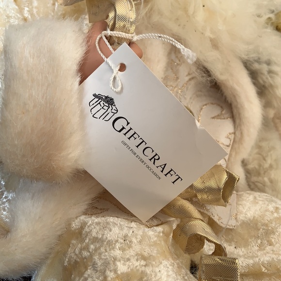 Vintage gold+white mr clause (porcelain face /hands) - Picture 2 of 4